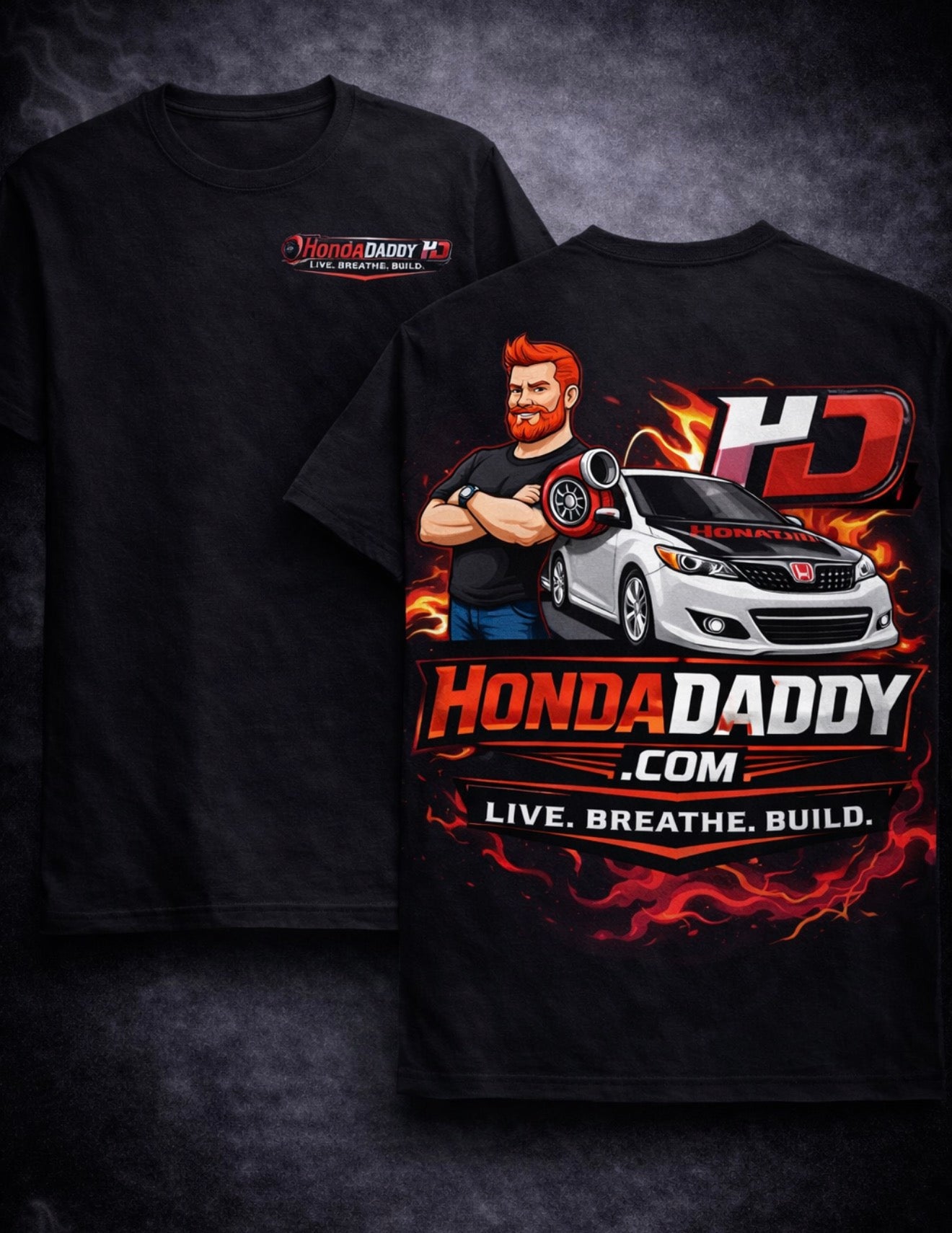 T-Shirts Gray or Black shirt! Honda Daddy