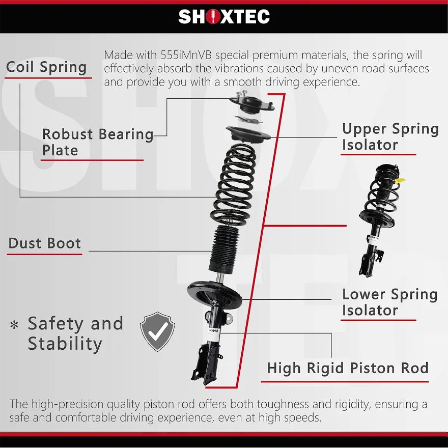 Strut and stock spring. Hold down RF only