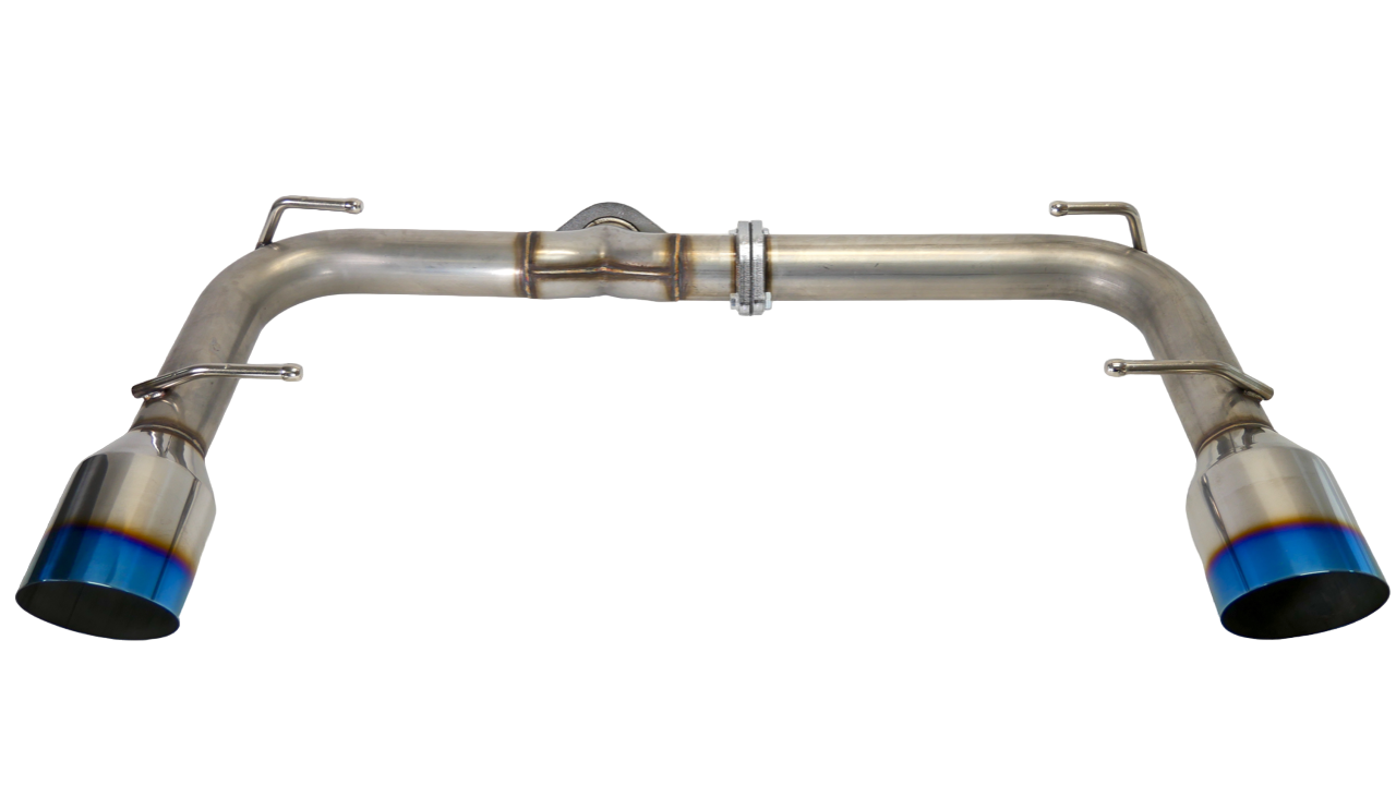PLM Axle Back Exhaust with Dual Tips 2022+ BRZ GR86 (Burnt Blue Tips)