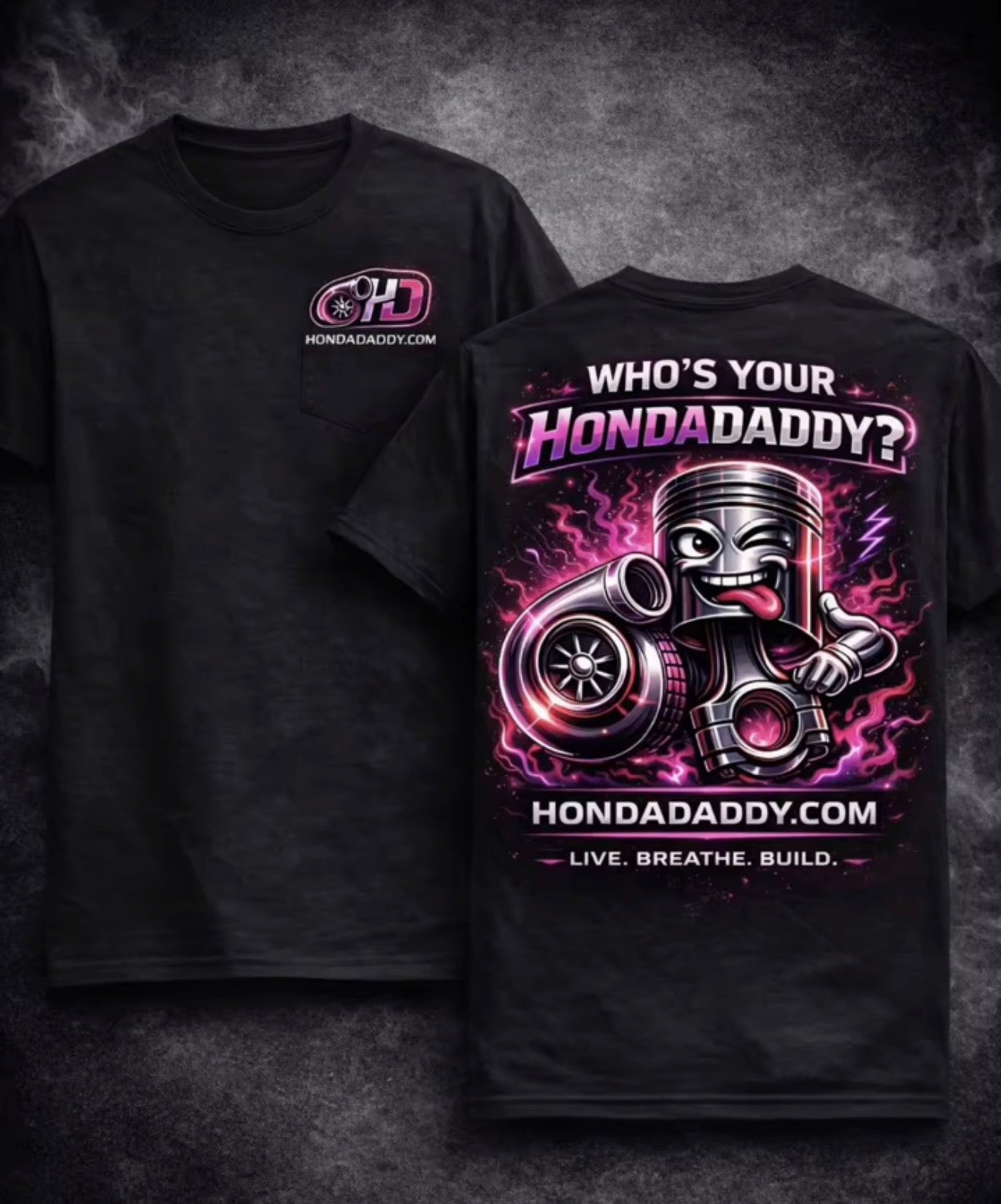T-Shirts Gray or Black shirt! Honda Daddy