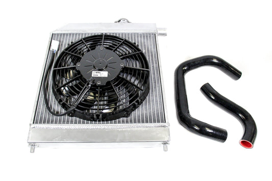 PLM Passenger Side Radiator Kit - Honda Acura K-Swap EG EK DC2
(SPAL Fan)