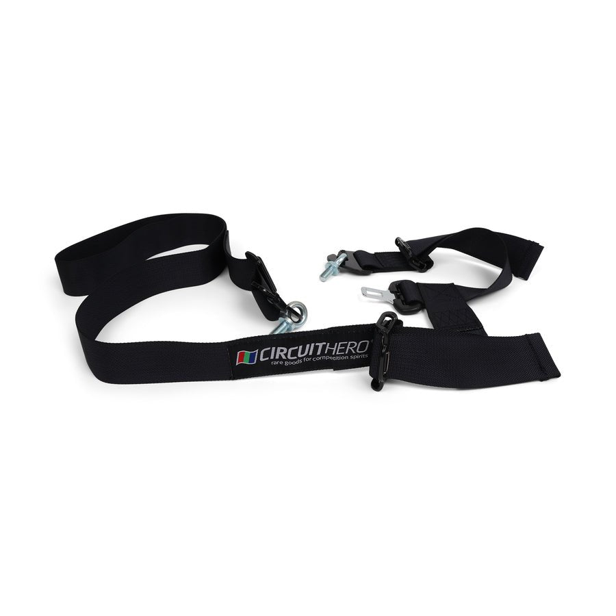 Circuit Hero 4 Point Harness 2" Belts (Black) - BLOX Racing