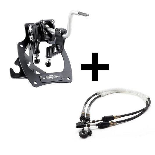 Hybrid Racing Short Shifter Assembly & Shifter Cable Combo (02-05 Civic Si)