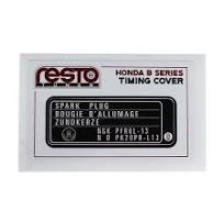 RestoTuner Honda Paint Code Replacement Decals (Championship White)