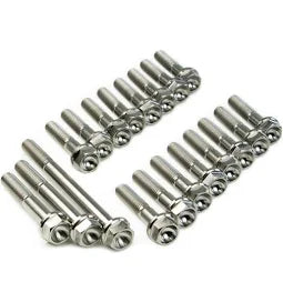 SpeedFactory Titanium Intake/Exhaust Manifold Stud Kit w/ 6-Point Nuts (Burnt)