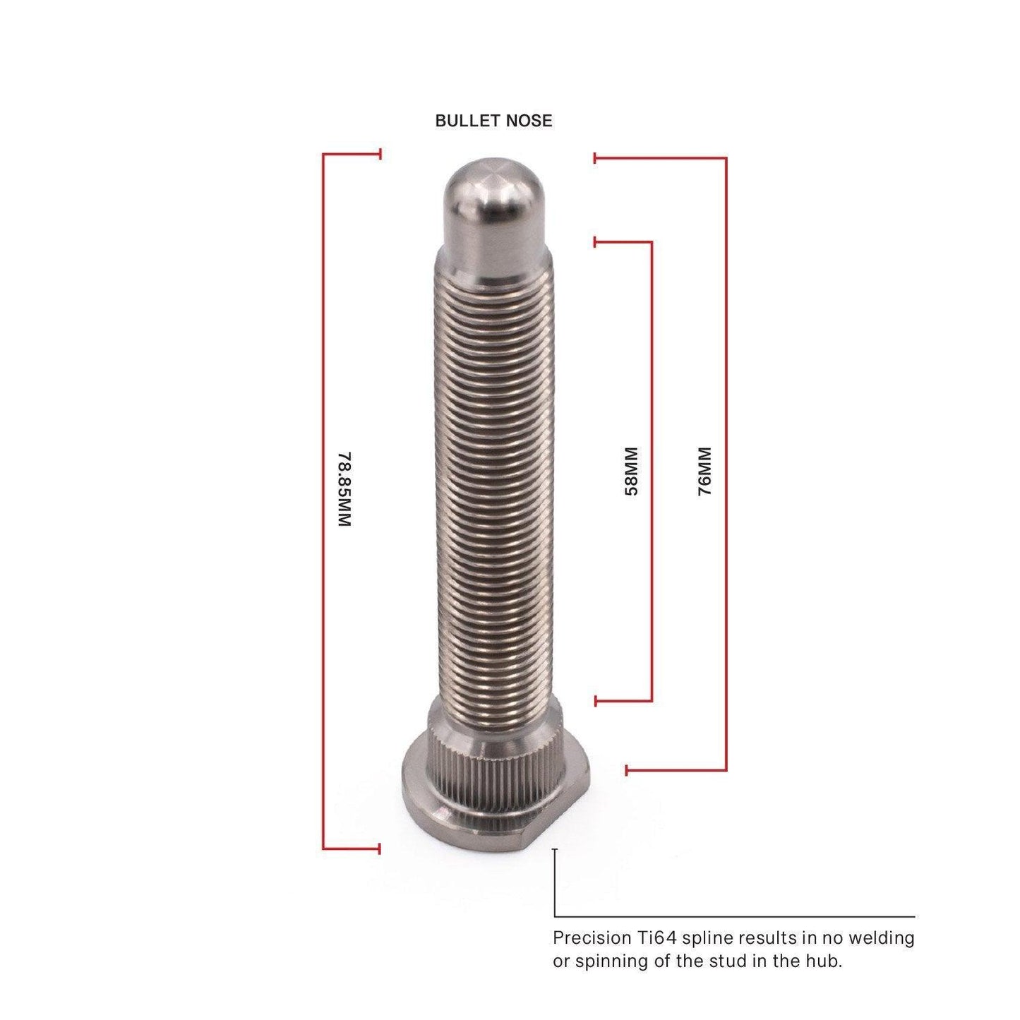 BLOX Racing XTREME Honda Titanium Wheel Studs